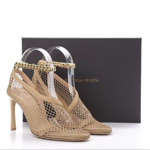 BOTTEGA VENETA Mesh Nappa Chunky Chain Sandal